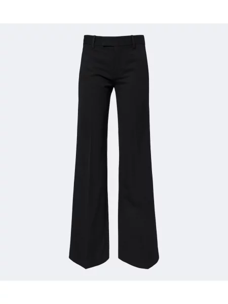 Pantaloni Nili Lotan de lână negru