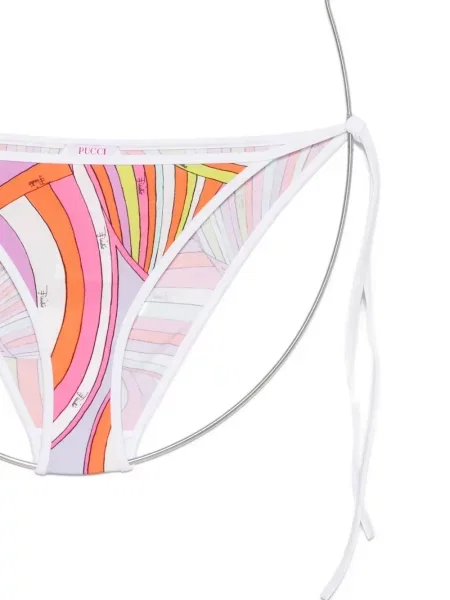Bikini Pucci cu imagine cu legături roz