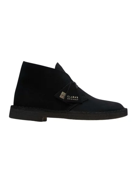 Clarks Originals półbuty zamszowe Desert Boot czarny