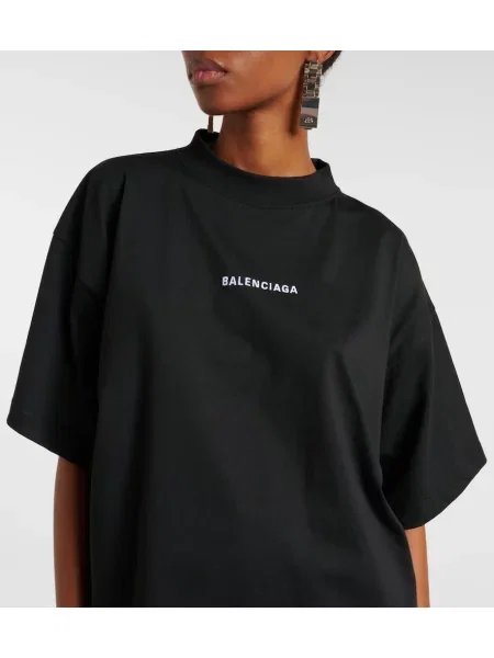 Tricou Balenciaga cu imagine din jerseu negru