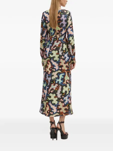 Rochie Never Fully Dressed cu decolteu în V negru