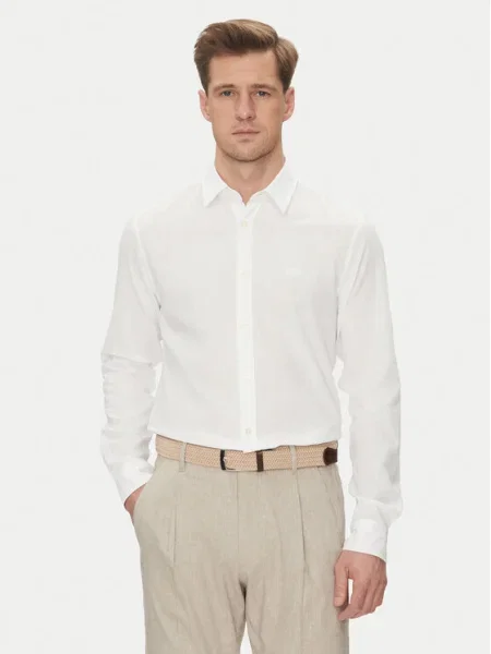 JOOP! Jeans Риза 15 Modern Fit бял