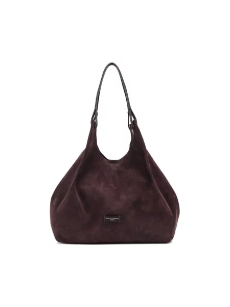 Shopperka Gianni Chiarini skórzana fioletowa