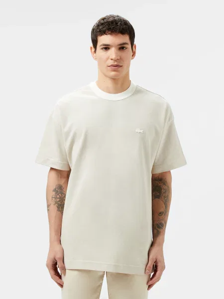 Футболка Lacoste бежевий