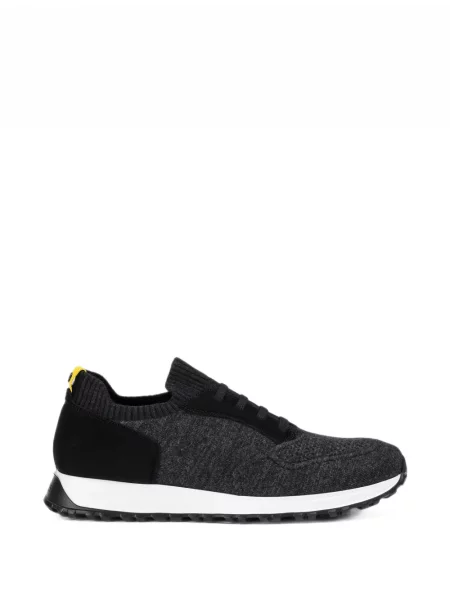 Sneakerși Doucal's cu șireturi din dantelă gri