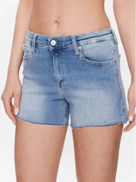Kratek kratke jeans hlače Calvin Klein Jeans modra