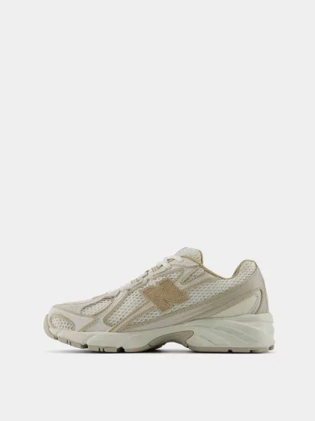 Кожаные повседневные кроссовки New Balance бежевые