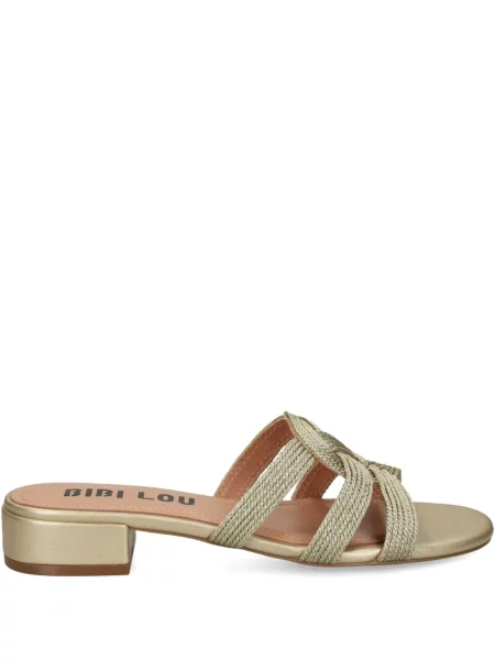 Sandale Bibi Lou din piele auriu