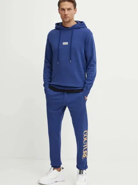 Кофта Versace Jeans Couture з капюшоном з аплікацією