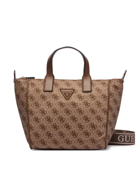 Сумка Guess Adrian Logo Travel коричневий