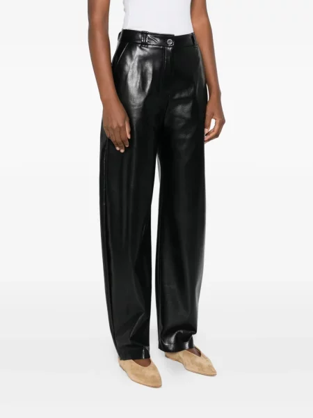 Pantaloni Pinko din piele negru