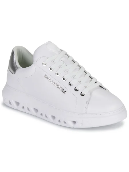 Pantofi Karl Lagerfeld din dantelă alb