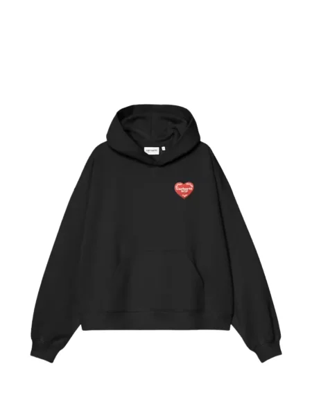 Hanorac cu glugă Carhartt Wip cu imagine negru