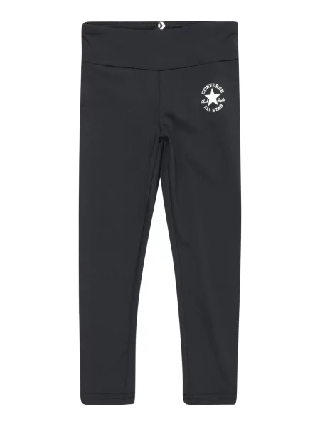 CONVERSE Leggings negru alb