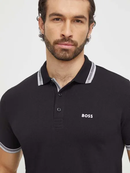 BOSS Green polo tričko pánske Paddy čierna