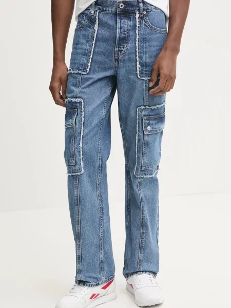 Дънки Karl Lagerfeld Jeans синьо