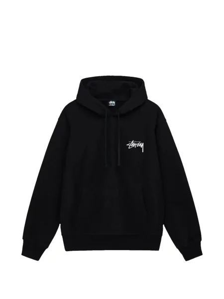 Hanorac cu glugă Stüssy cu cordon negru