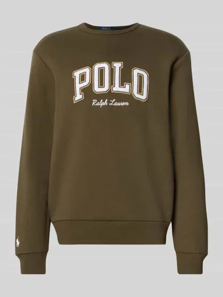 Bluza o luźnym kroju z mieszanki bawełny Polo Ralph Lauren zielona