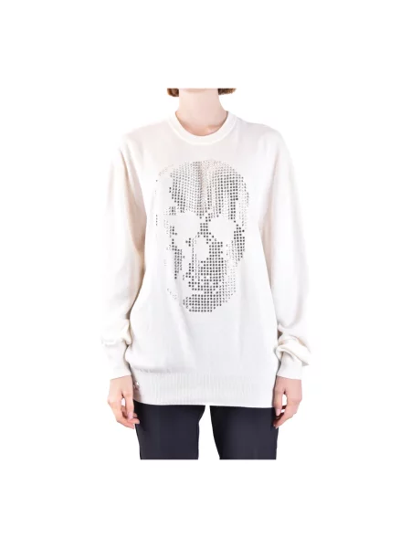 Sweter Philipp Plein biały