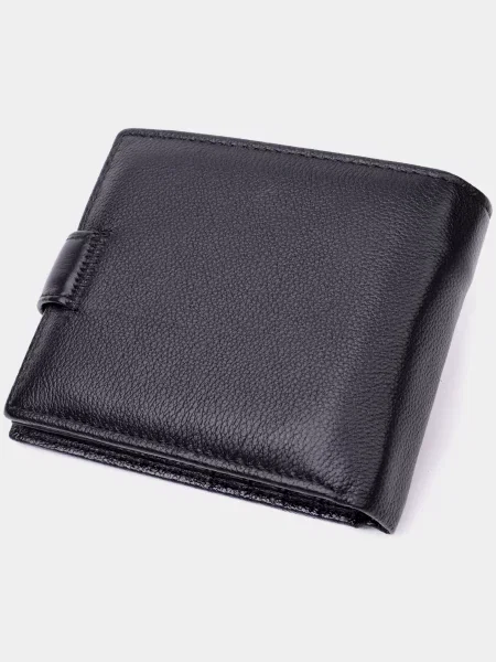 Кожаный кошелек St Leather Accessories черный