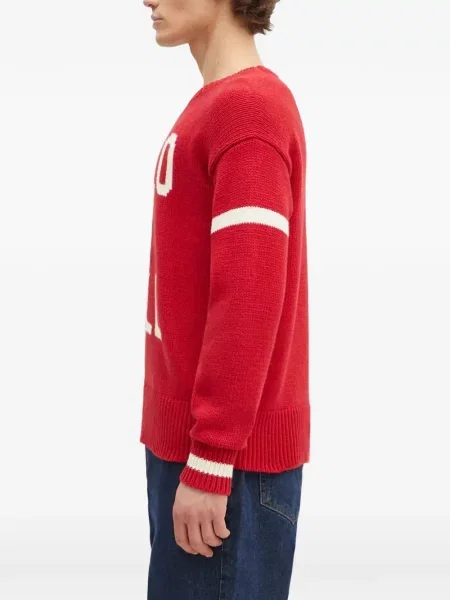 Tricou polo Polo Ralph Lauren cu autograf cu decolteu în V roșu
