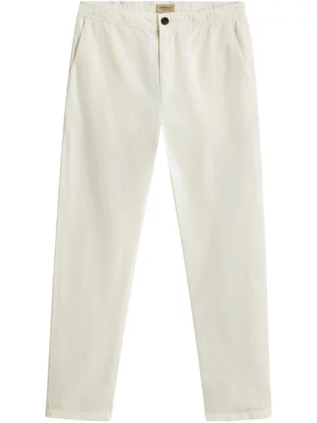 Pantaloni Woolrich de in alb