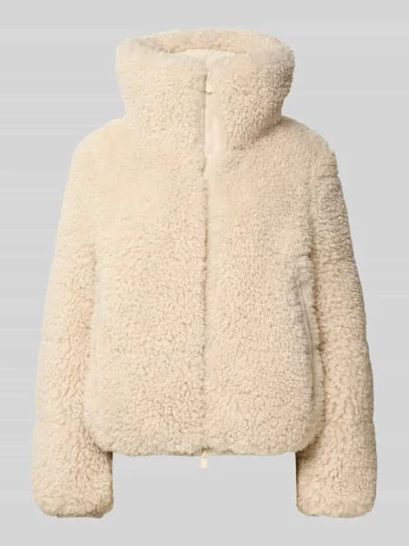 Kurtka o kroju regular fit z futerka model ‘Kennie’ Save The Duck beżowa