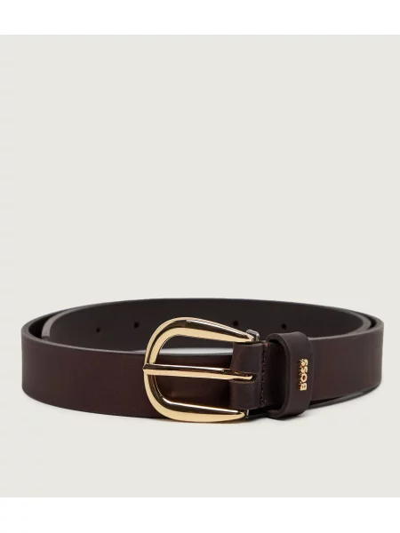 BOSS BLACK Curea de piele negru