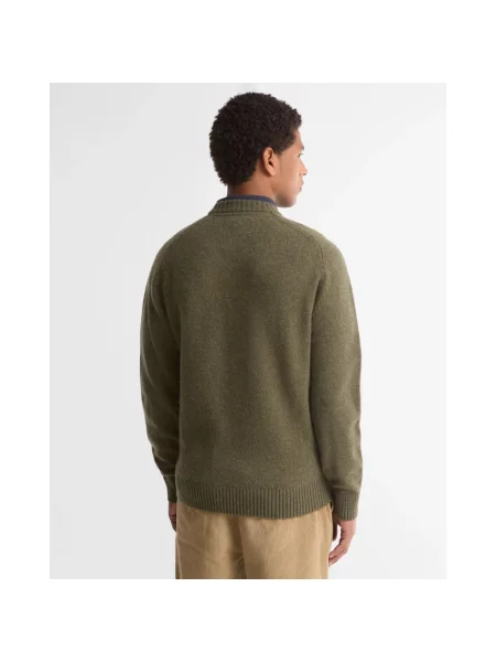 Sweter Barbour wełniany zielony
