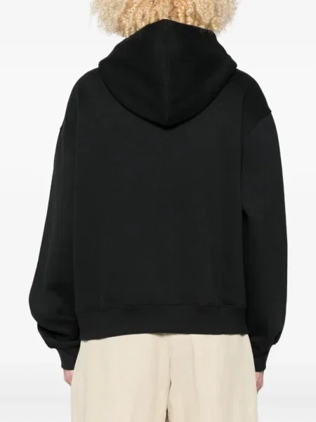 Tricou New Balance cu broderie cu decolteu rotund negru