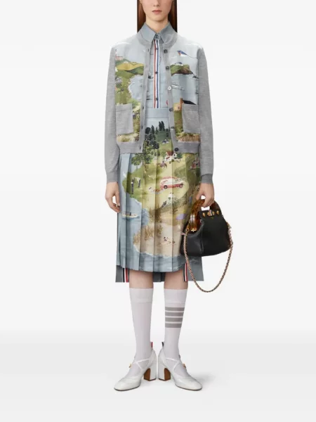 Cardigan Thom Browne gri
