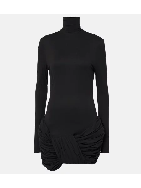 Rochie Magda Butrym de mătase negru