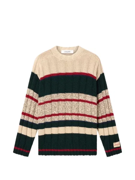 Pulover Golden Goose de lână cu mânecă raglan verde