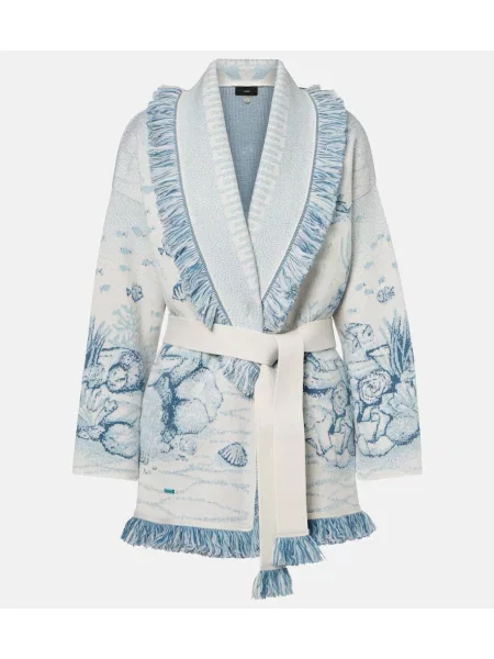 Cardigan Alanui de lână alb