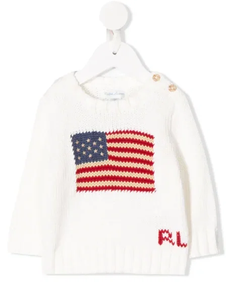 Sweter dziecięcy Polo Ralph Lauren biały