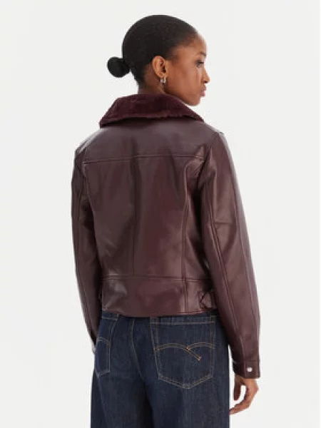 Vero Moda Dirbtinės odos striukė Hailey violetinė