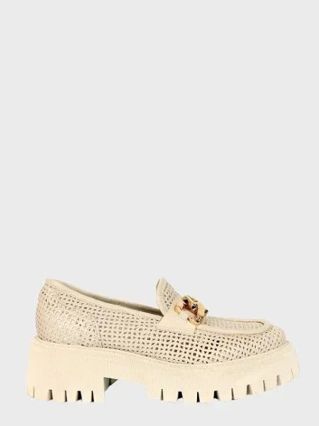 Лоферы Roberto Serpentini бежевые