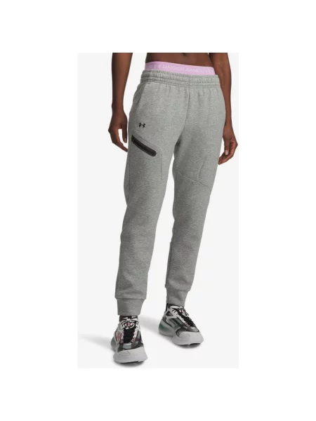 Spodnie Under Armour Unstoppable Fleece jasne XS szare