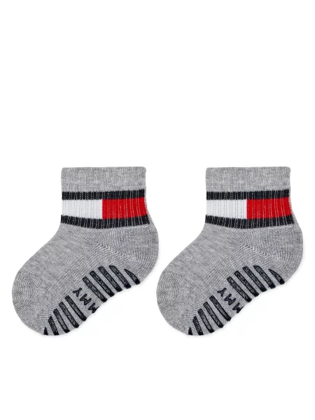 Dolge nogavice Tommy Hilfiger siva