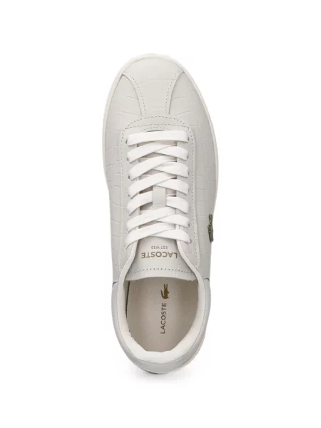 Sneakerși Lacoste din piele alb