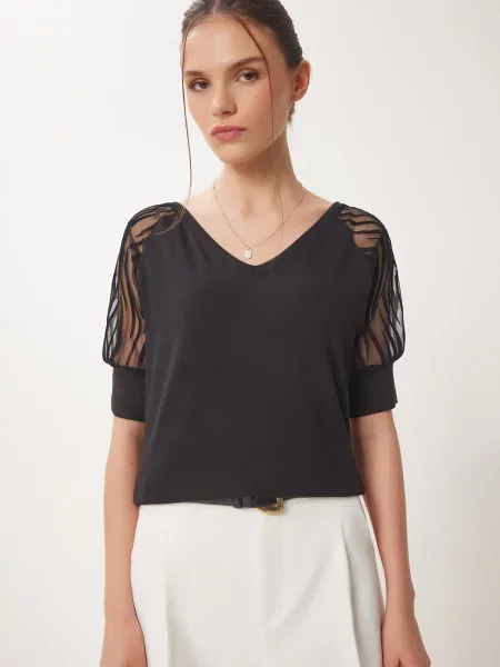 Happiness İstanbul Tricou negru