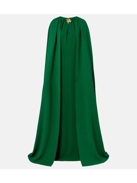 Rochie Oscar De La Renta de mătase verde