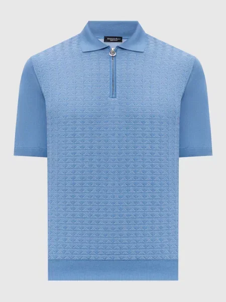 Поло Stefano Ricci голубое