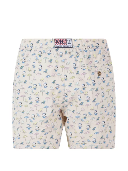 Slip de baie Mc2 Saint Barth cu imagine cu cordon