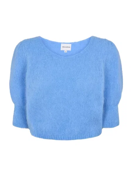 Sweter American Dreams wełniany niebieski