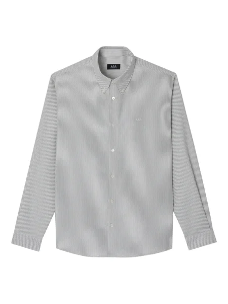 Cămașă A.p.c. cu dungi lungă gri