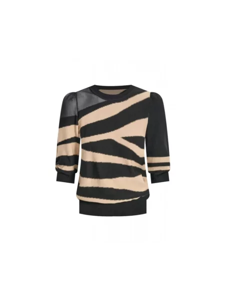 Dzianinowy długi sweter Dkny czarny