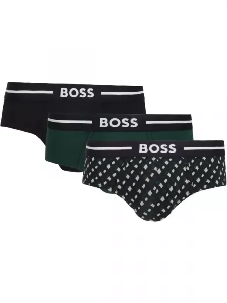BOSS BLACK Chiloți slipi HipBr 3P Bold Design negru
