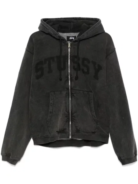 Hanorac cu glugă Stüssy negru