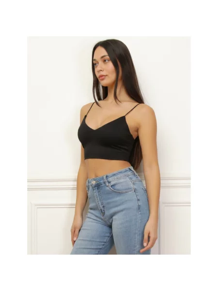 Top La Modeuse negru